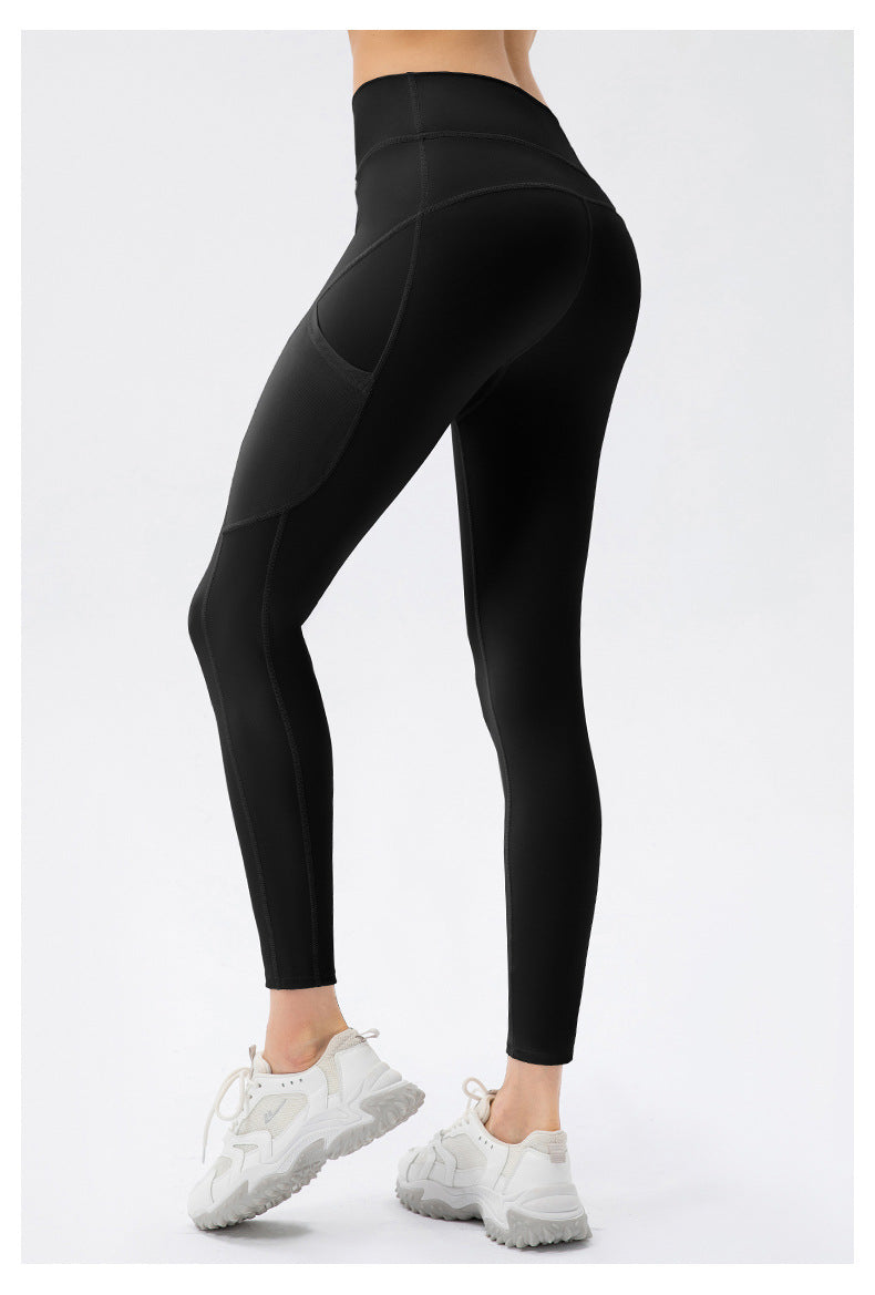 Nude Feel Yoga Pants Women Line Running Exercise Pants Tight High Waist Hip Lifting Fitness Training Pant