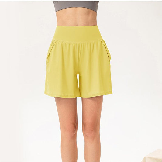 Loose Casual Sports Shorts Women High Waist Slimming A Line Breathable Yoga Fitness Running Shorts
