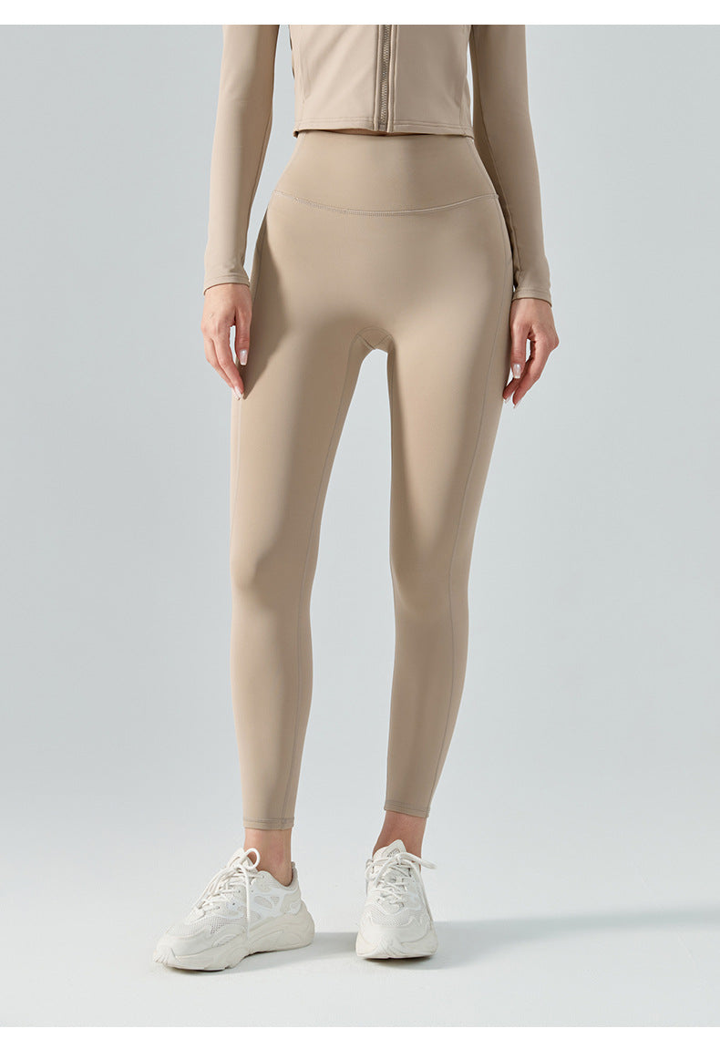 Autumn Winter Yoga Pants Fleece Lined Thick Fleece Fitness Pants No T Line Tight Sports Pants Women