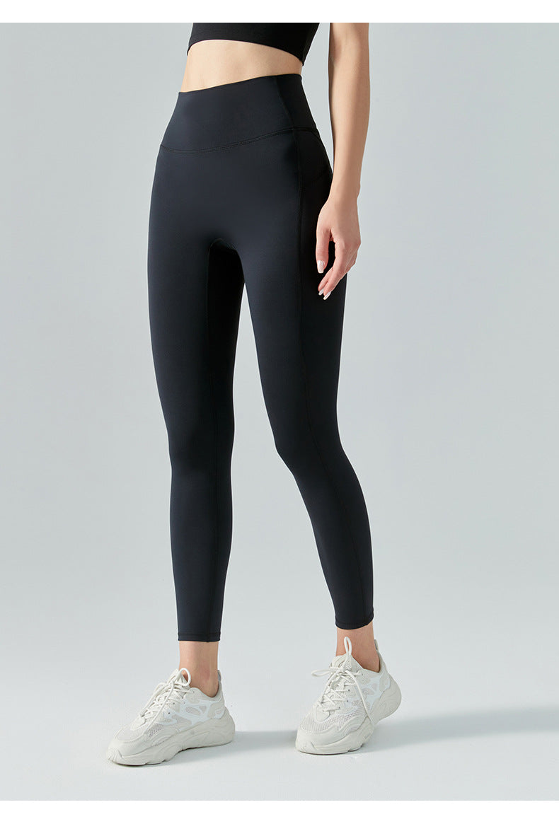 Autumn Winter Yoga Pants Fleece Lined Thick Fleece Fitness Pants No T Line Tight Sports Pants Women