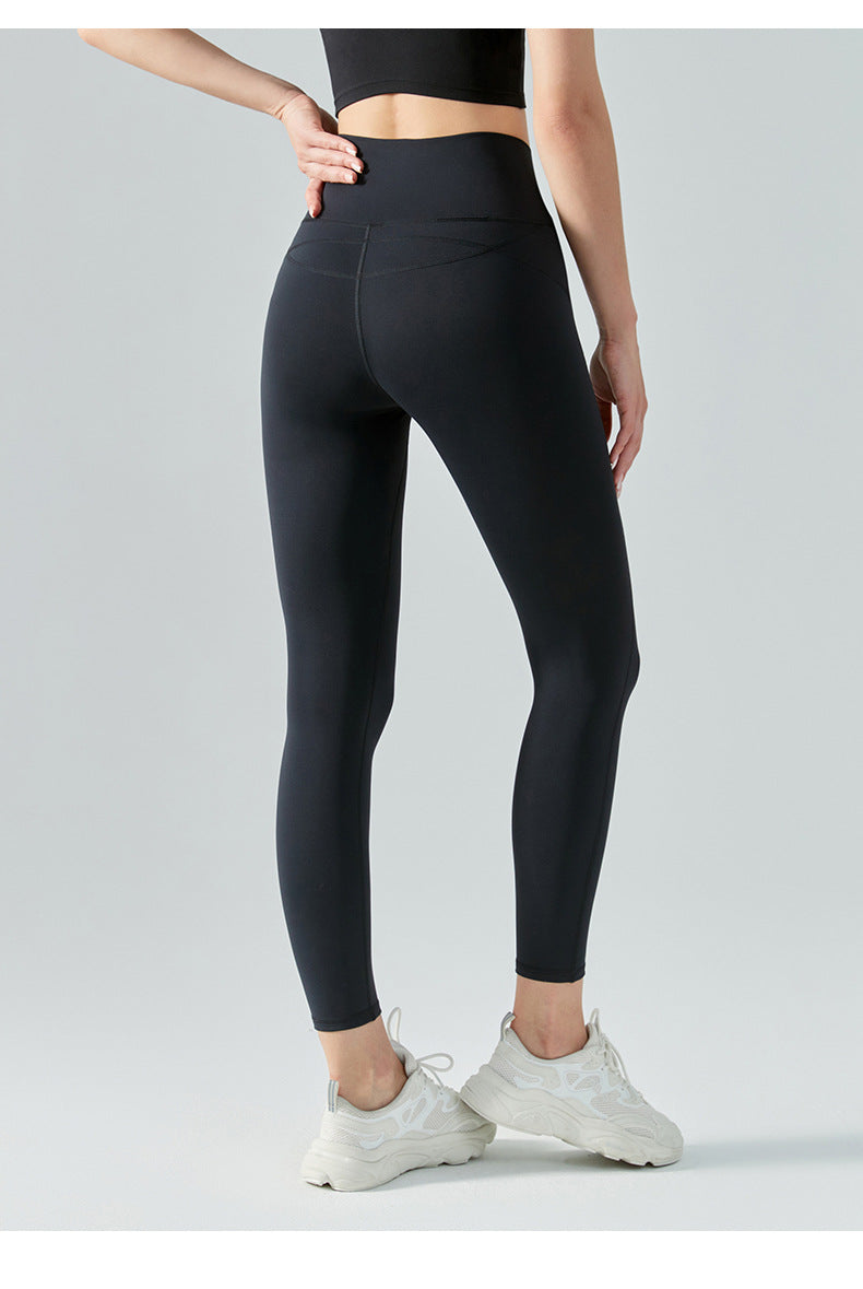 Autumn Winter Yoga Pants Fleece Lined Thick Fleece Fitness Pants No T Line Tight Sports Pants Women