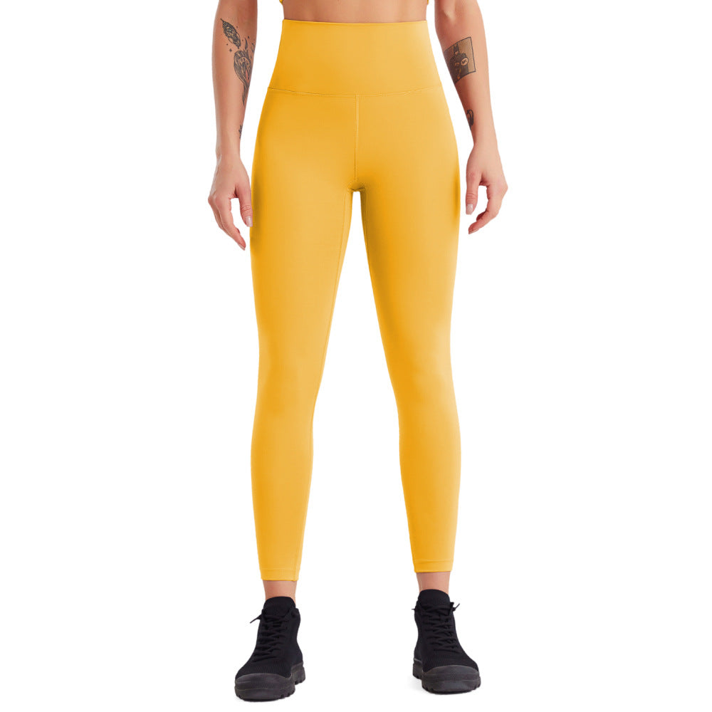 Yoga Pants Women High Waist Quick Drying Fitness Pants Running Nude Feel Sports Tights