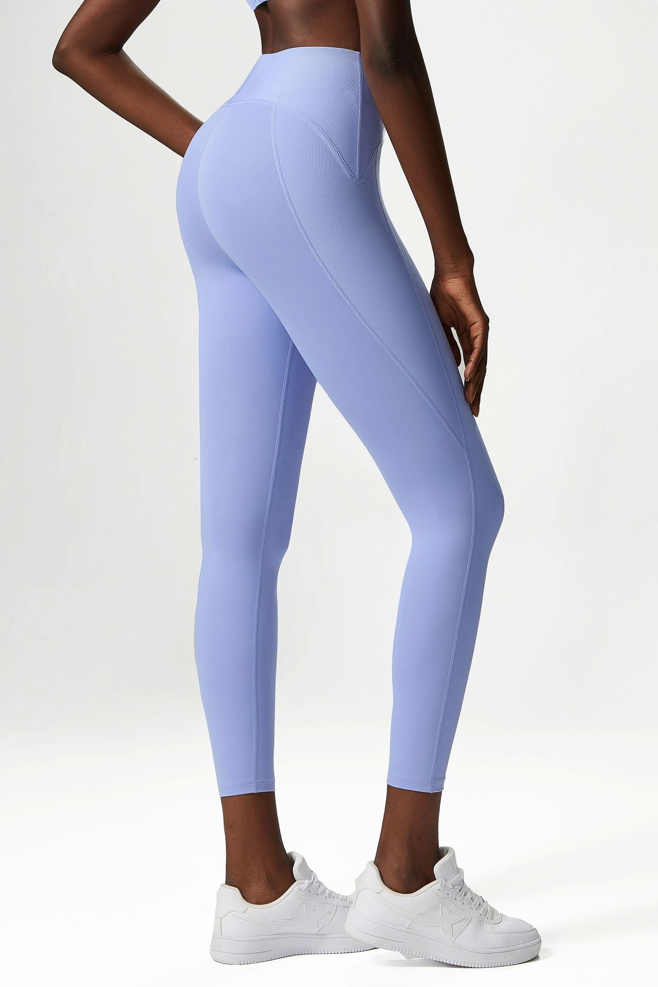Nude Feel Yoga Pants Women Anti Curling Peach Hip Fitness Pants Sports Tights