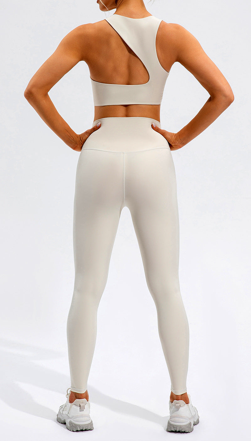 Yoga Suit High Waist Slim Running Sports Back Shaping Fitness Clothes Tight Nude Feel Yoga Clothes