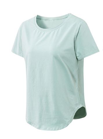 Women Yoga Sports Short Sleeve Loose Running Lightweight Breathable T shirt Stretch Workout Clothes Quick Drying Top