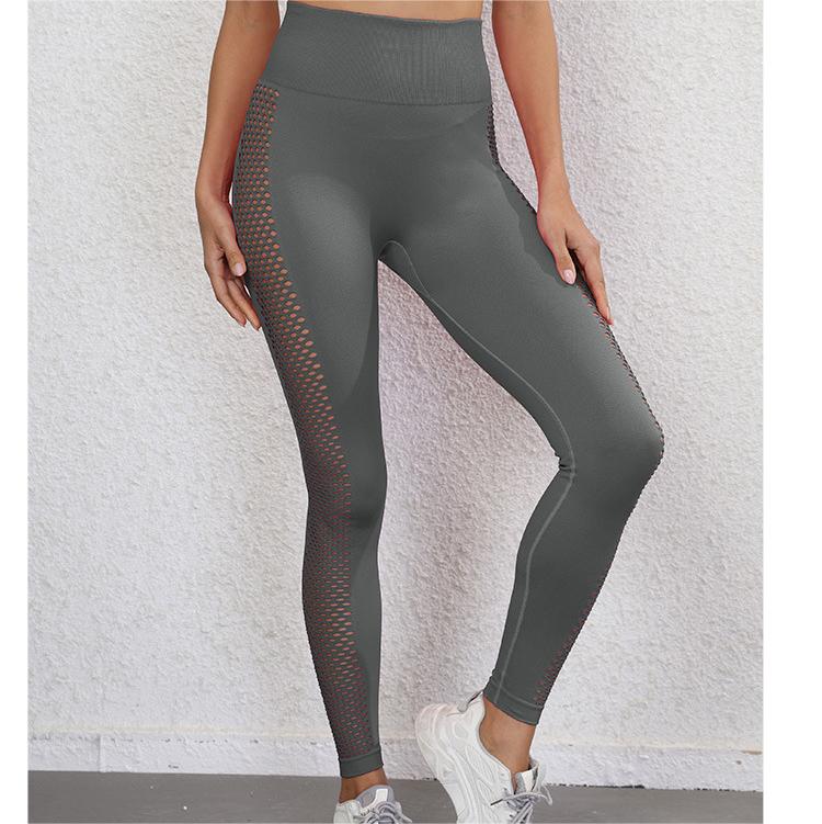Hollow Out Cutout Yoga Pants Women Workout Clothes High Waist Hip Lift Sports Leggings Workout Pants Seamless Yoga Clothes