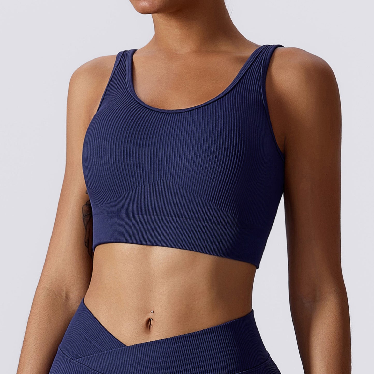 Sollinarry Summer Seamless Beauty Back Yoga Vest Quick Drying Sports Underwear Training Morning Running Fitness Yoga Wear Top Crisscross