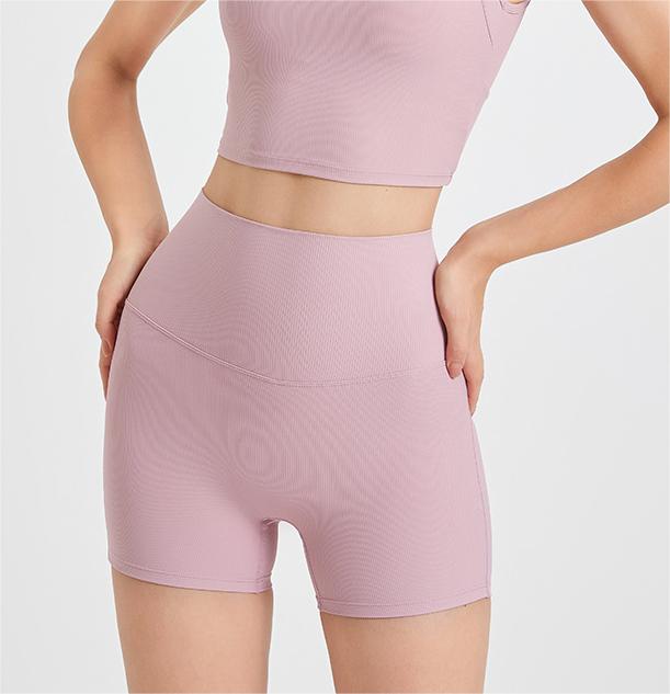 Back Cross High Waist Belly Contracting Peach Hip Raise Yoga Shorts Women Seamless Sport Shorts Quick Drying Fitness Pants