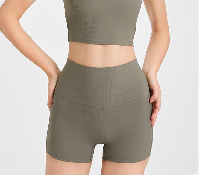 Back Cross High Waist Belly Contracting Peach Hip Raise Yoga Shorts Women Seamless Sport Shorts Quick Drying Fitness Pants
