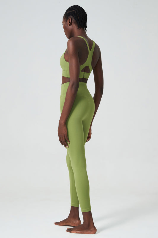 One Piece Breathing Cup Yoga Suit Yoga Fitness Suit Two Piece Sports Underwear