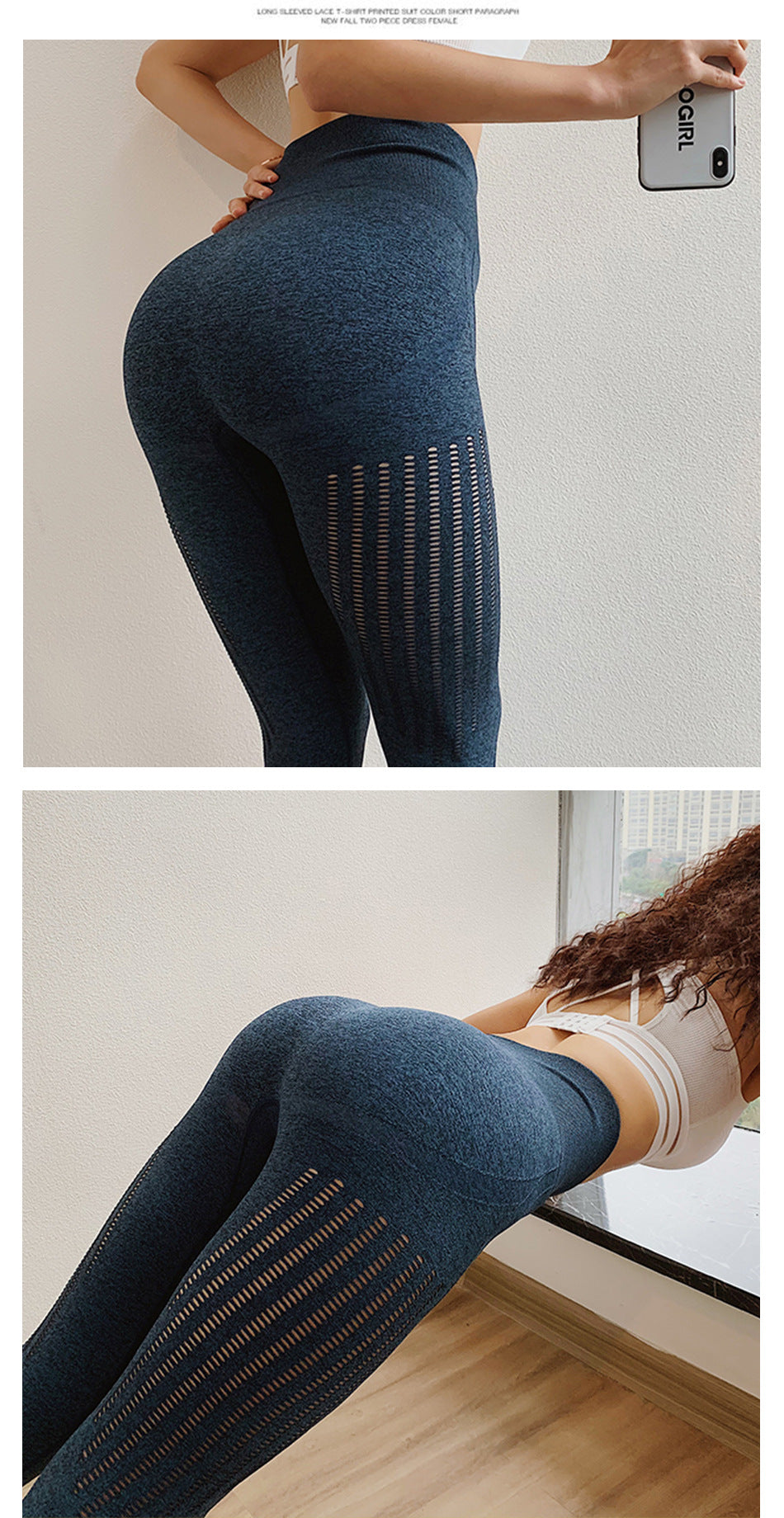 Hip Fitness Pants for Women Seamless High Waist Skinny Hip Raise Yoga Pants Quick-Drying Hollow-out Women Sweat Pants