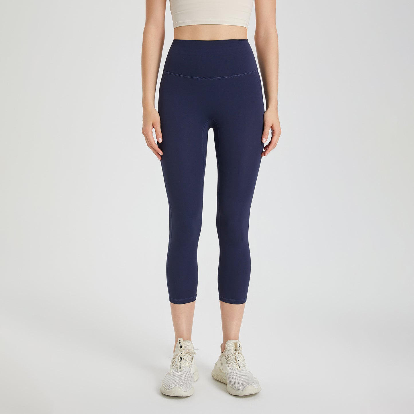 Wear Free Underwear Zero Sense One Piece Yoga Pants Seamless Nude Feel High Waist Peach Hip Lifting Fitness Sports Cropped Pants