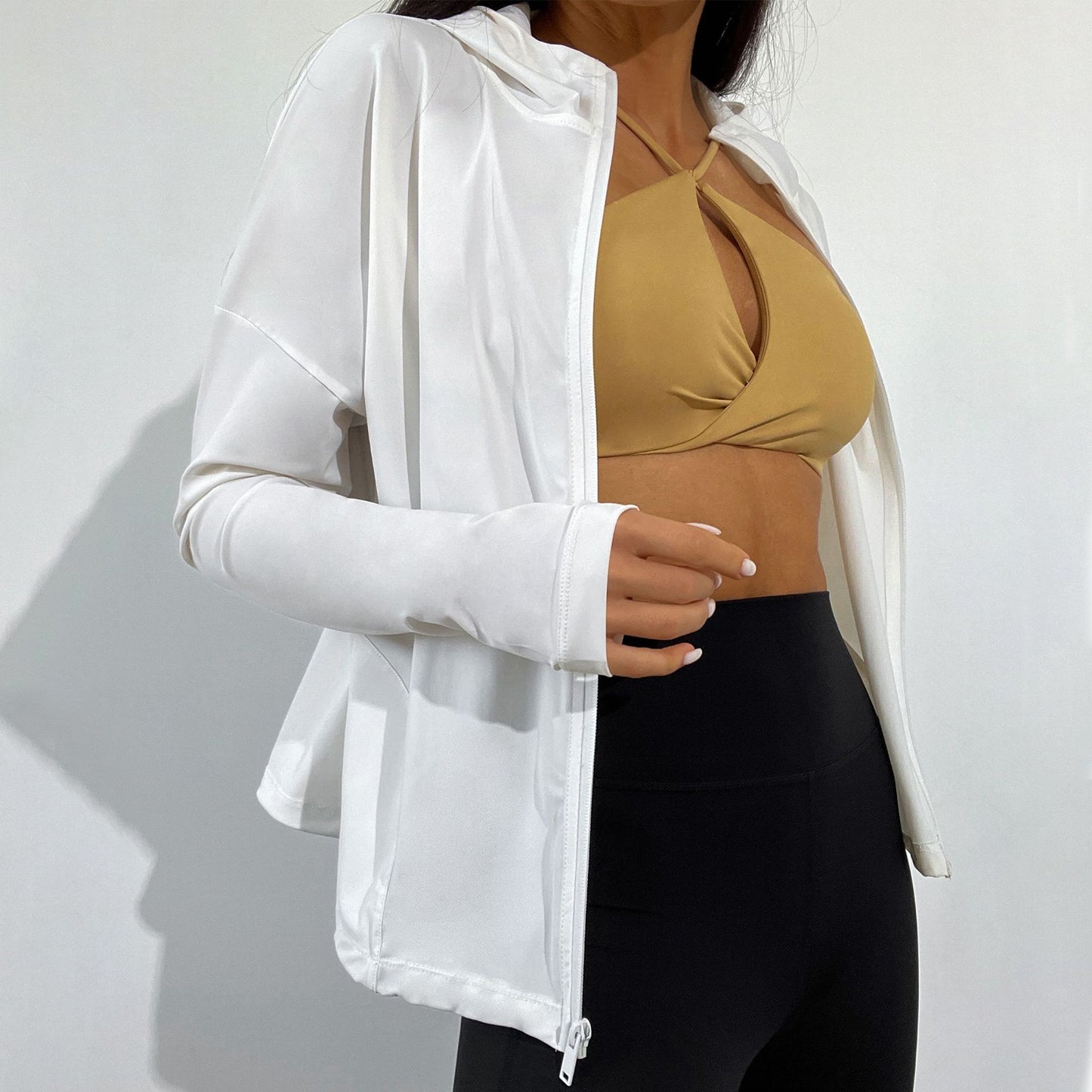 Sun Protection Clothing Women Protection Sun Protective Clothing Riding Speed Platinum Air Conditioning Shirt Wind Shield Long Sleeve Ice Silk Short Coat