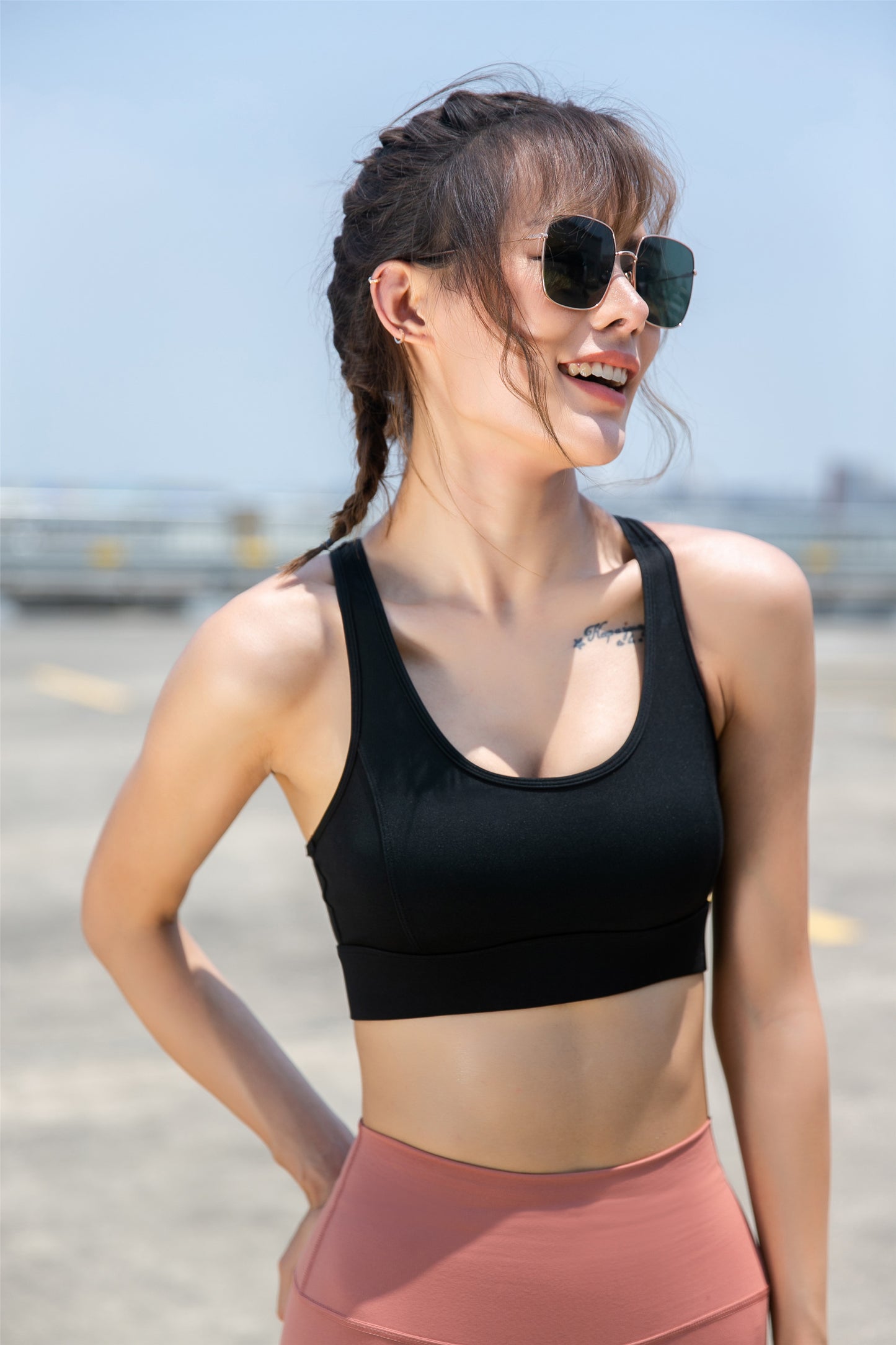 Sports Underwear Women Summer High Strength Shockproof Running Yoga Workout Clothes Bra Beautiful Vest plus Size