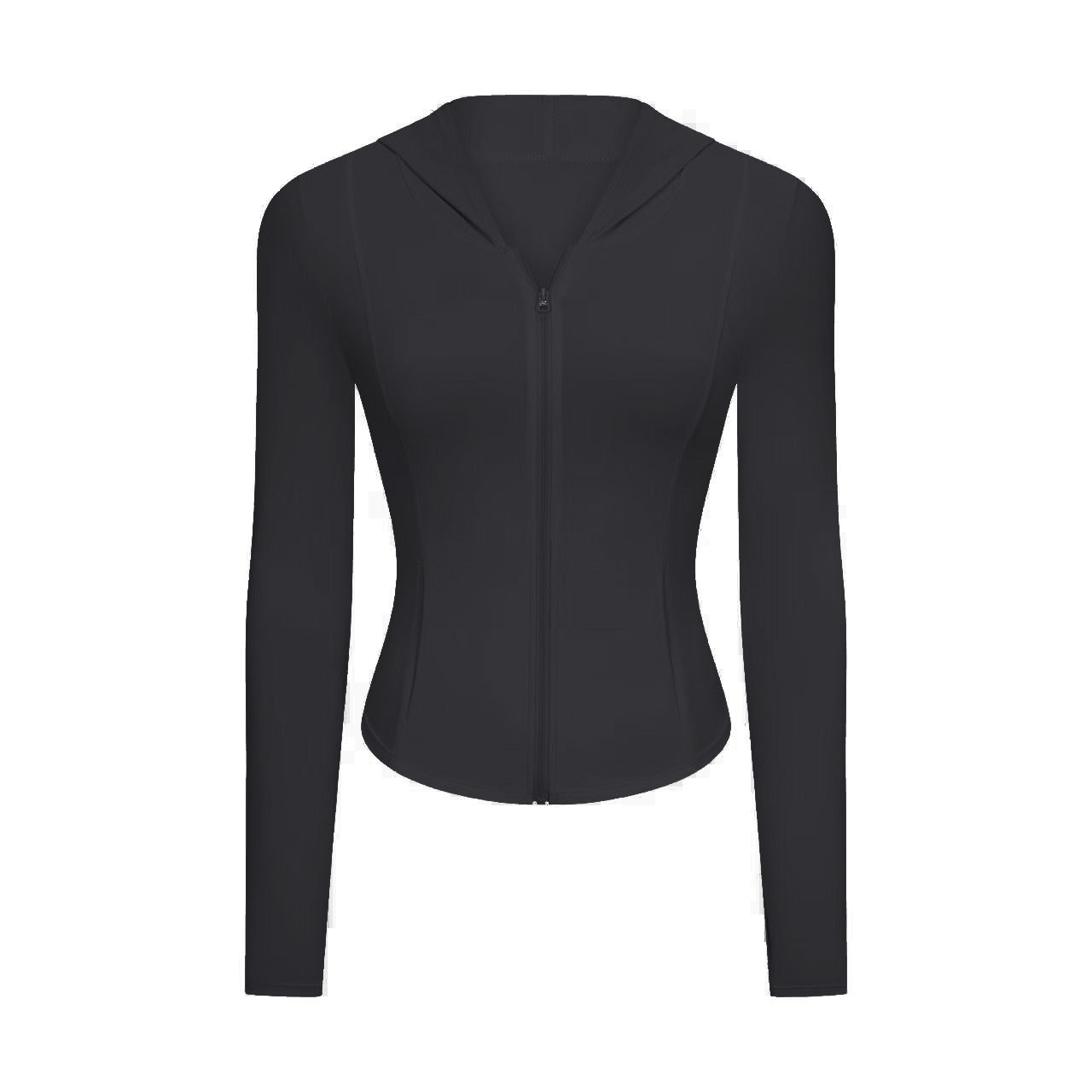 Cool Feeling Sun Protection Sports Coat Women Slim Fit Slimming Zipper Hoodie Running Quick Drying Workout Top