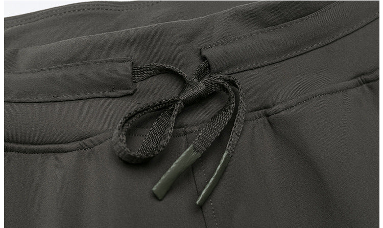 High Waist Yoga Pants Women Drawstring Quick Drying Elastic Running Fitness Pants Slim Fit Slimming Tappered Sports Pants