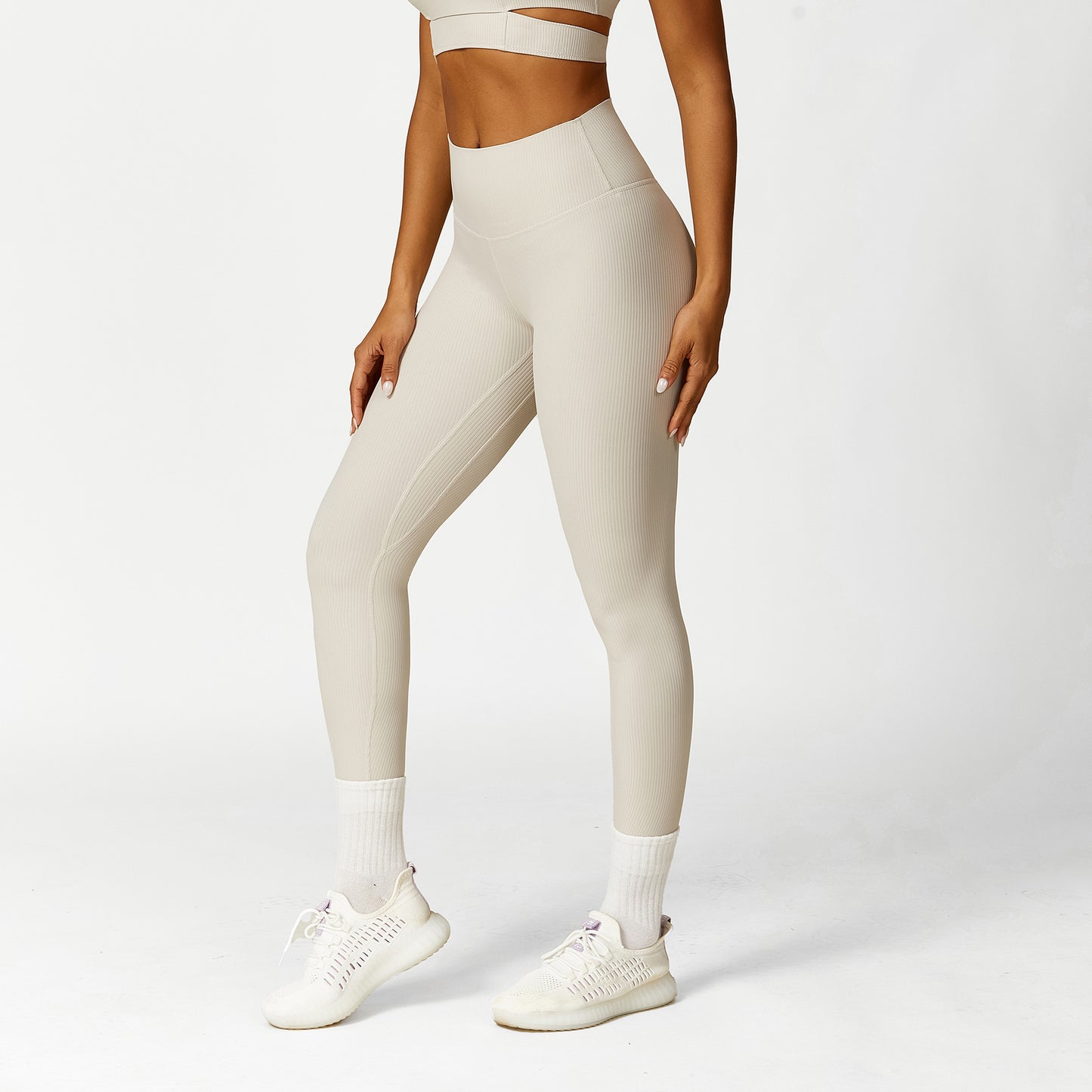 Hollow Out Cutout Shoulder Strap Yoga Long Sleeve Sports Vest With Chest Pad Running Fitness Clothes Yoga Suit