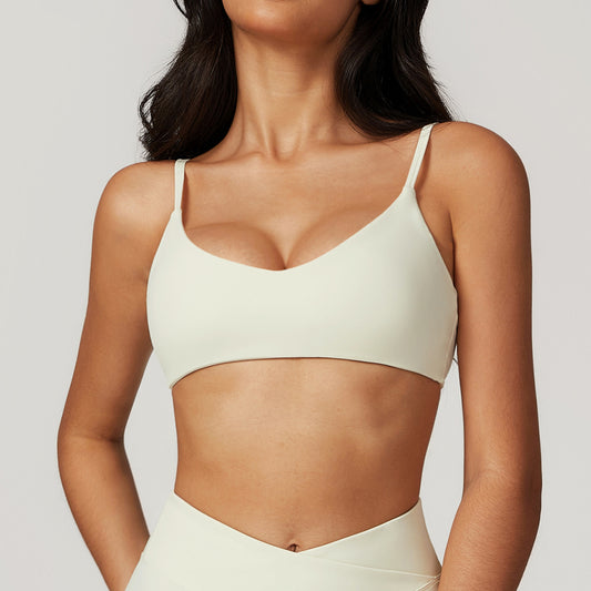 Sollinarry Sustainable Recycled Quick Drying Tight Back Yoga Bra Outer Wear Running Exercise Underwear Fitness Vest Top