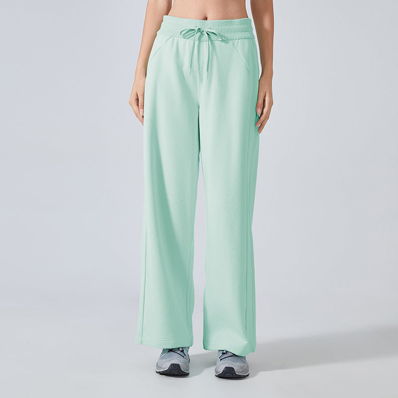 High Waist Wide Leg Sweatpants for Women