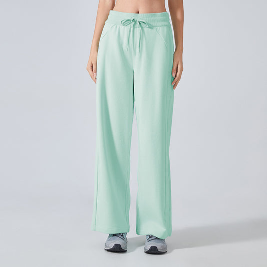 High Waist Wide Leg Sweatpants for Women