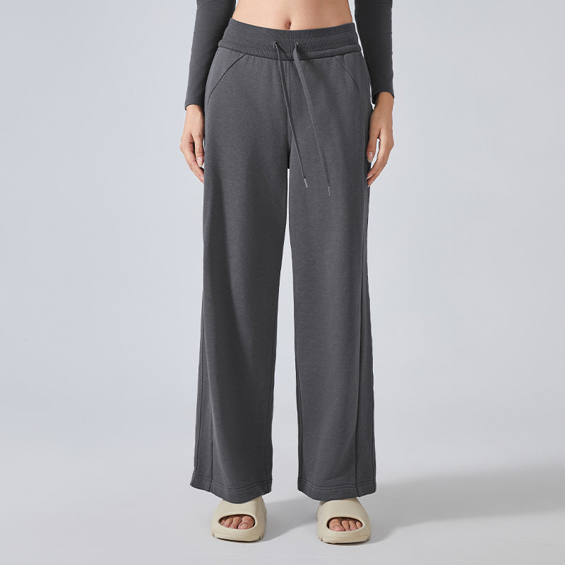 High Waist Wide Leg Sweatpants for Women