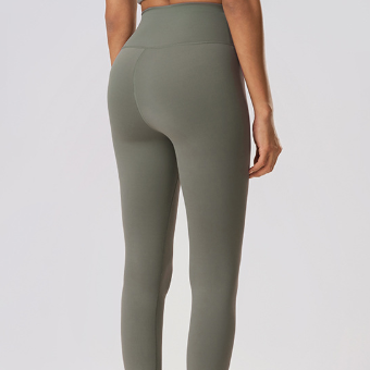 No Embarrassment Line High Waist Hip Lift Yoga Waist of Trousers Head Drawstring Elastic Outerwear Tight Sports Ninth Pants Women
