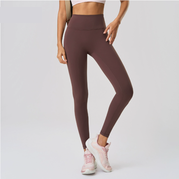 No Embarrassment Line High Waist Hip Lift Yoga Waist of Trousers Head Drawstring Elastic Outerwear Tight Sports Ninth Pants Women