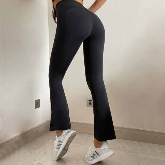 Yoga Pants Women Straight Wide Leg Pants High Waist Hip Lift Nude Feel Slimming Exercise Workout Pants Casual Dance Wide Leg Pants