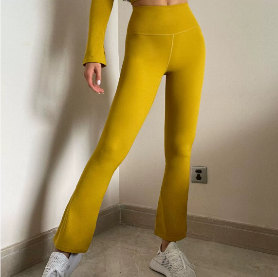 Yoga Pants Women Straight Wide Leg Pants High Waist Hip Lift Nude Feel Slimming Exercise Workout Pants Casual Dance Wide Leg Pants