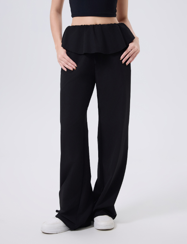 High Waist Drawstring Fitness Lace Quick Drying Yoga Pants Loose Casual Trousers Running Sports Yoga Pants Yoga Pants Women