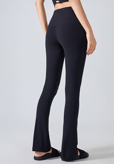 High Waist Peach Hip Yoga Pants Women Belly Contracting Fitness Wide Leg Sports Trousers Elastic Yoga Clothes