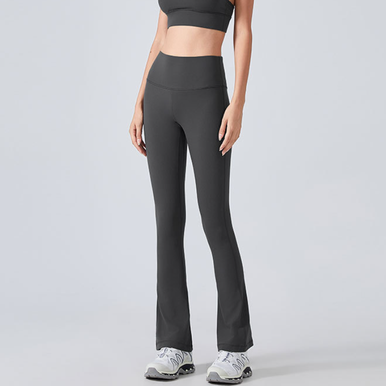 High Waist Peach Hip Yoga Pants Women Belly Contracting Fitness Wide Leg Sports Trousers Elastic Yoga Clothes