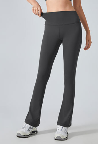 High Waist Peach Hip Yoga Pants Women Belly Contracting Fitness Wide Leg Sports Trousers Elastic Yoga Clothes