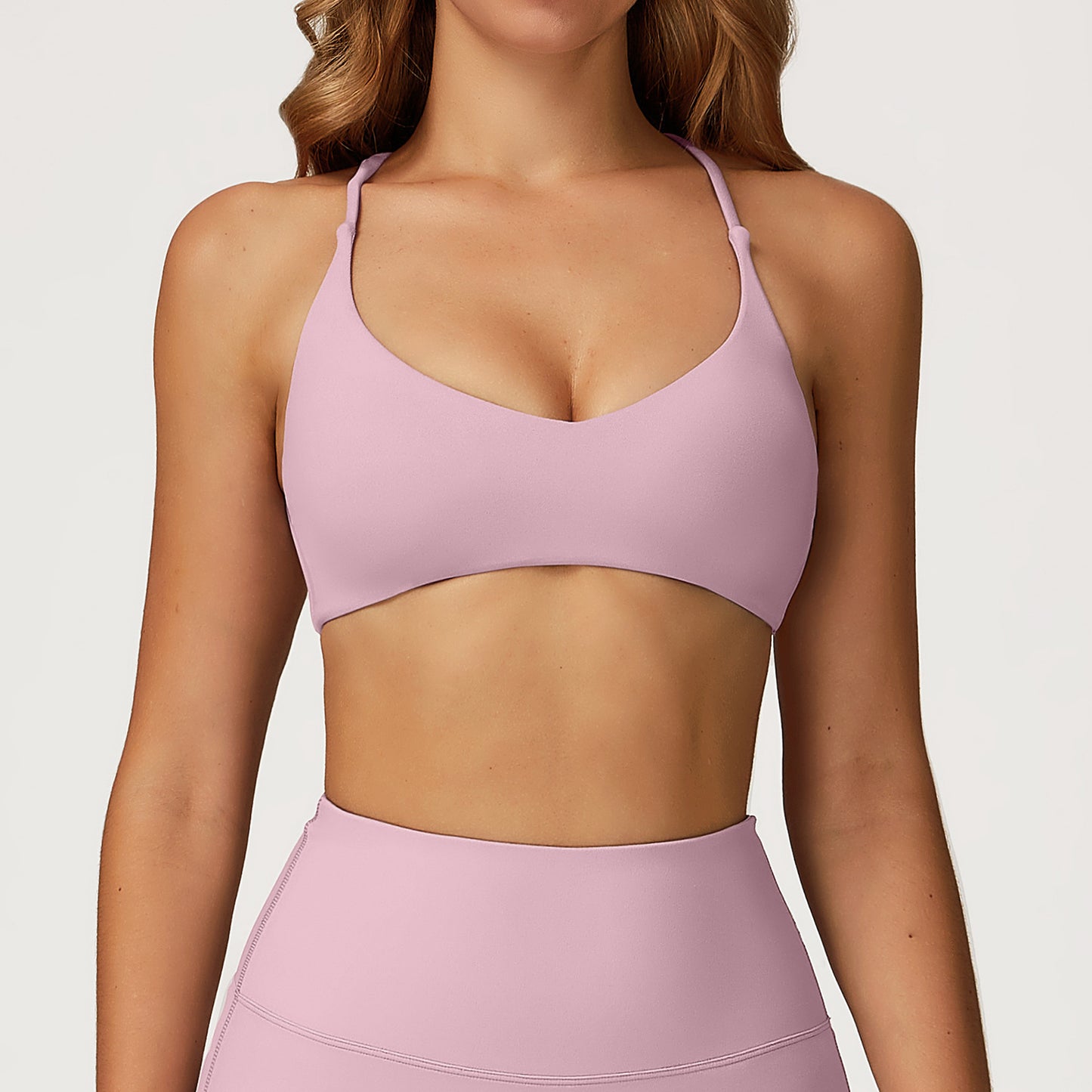 Cloud Sense Yoga Bra Quick-Drying Cross Back High Strength Workout Clothes Casual Running Exercise Underwear
