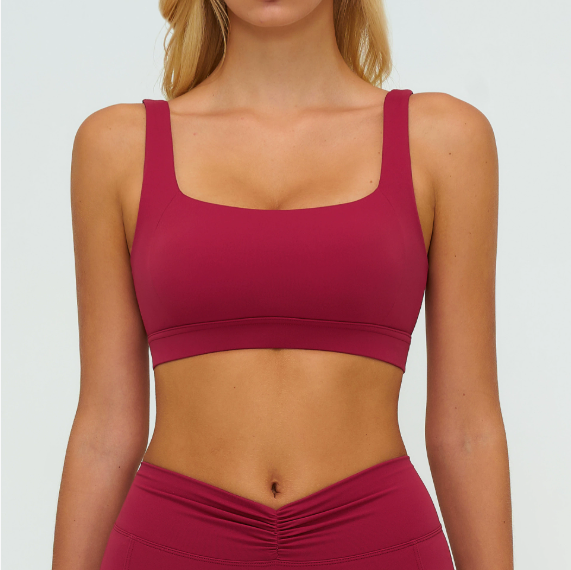 Brushed Yoga Bra Hollow Out Cutout Geometric Abstract Back High Grade Underwear Fitness Running Sports Bra Women