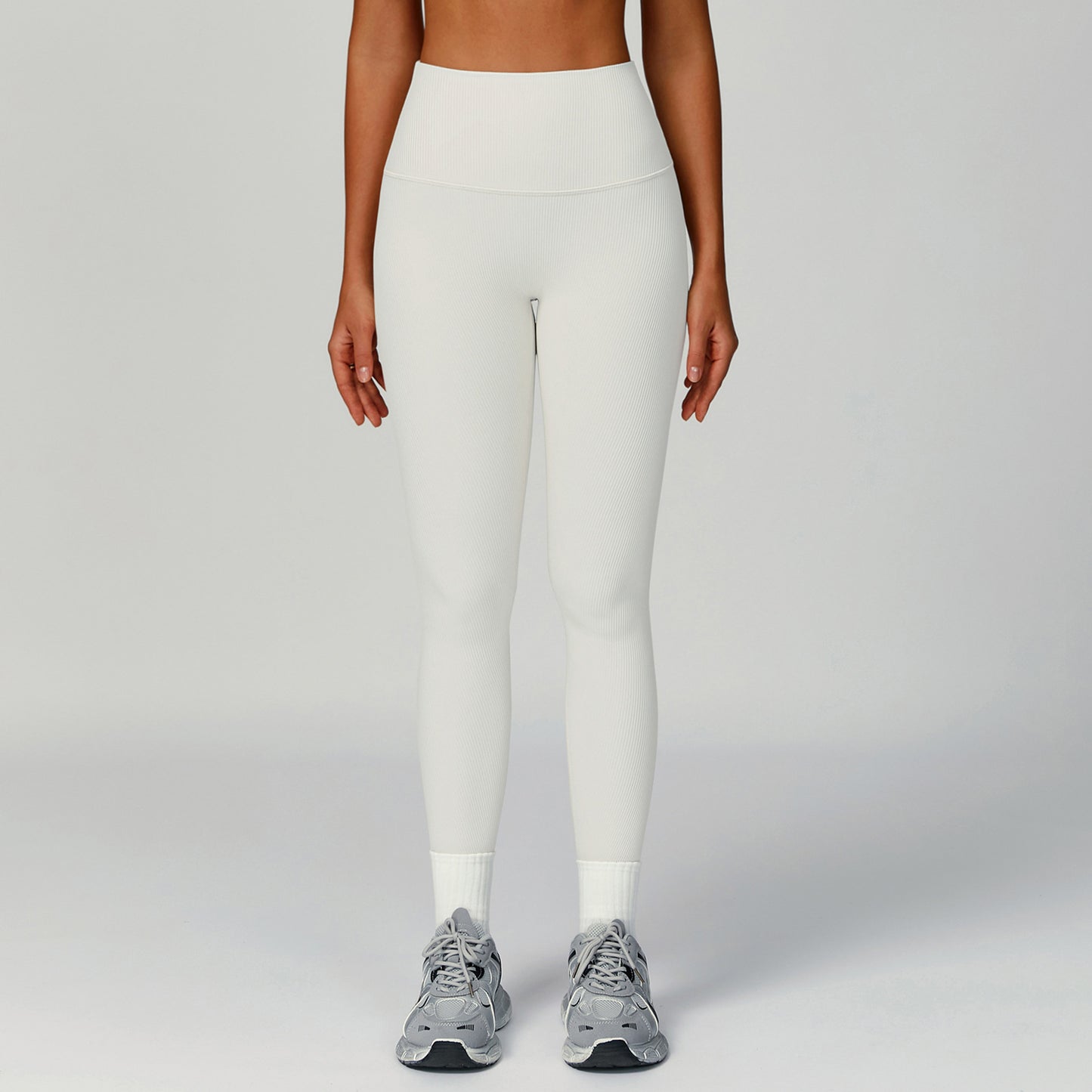 Thread Yoga Trousers High Waist Hip Lift Slim Skinny Pants Outdoor Sports Running Fitness Clothes