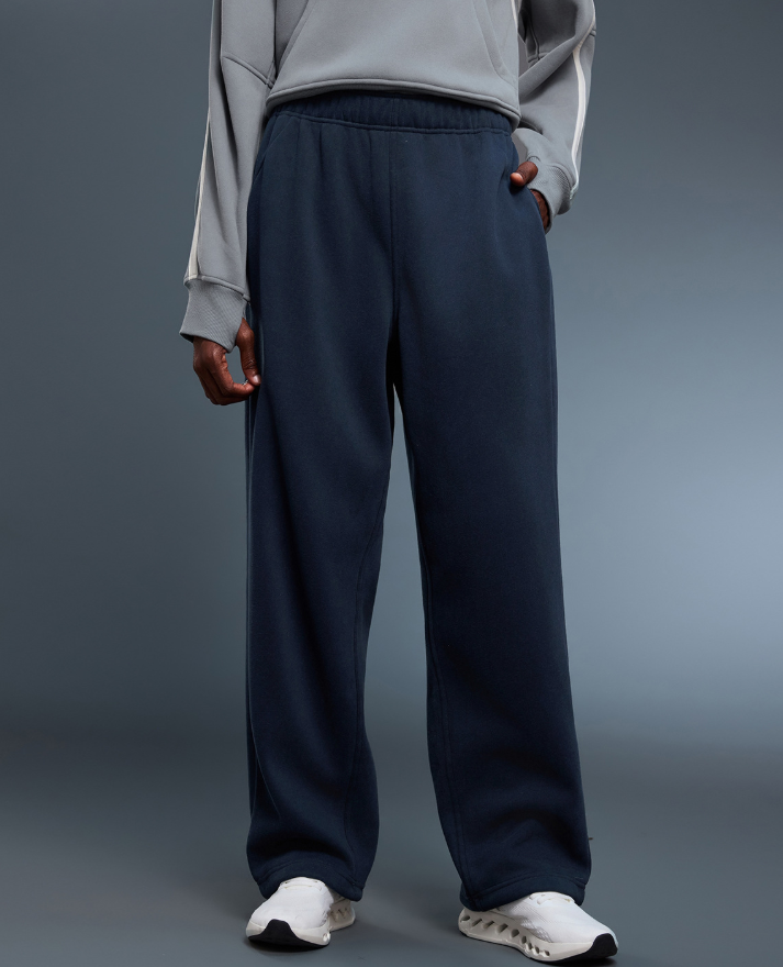 Casual Pants Autumn Winter Loose Straight Sports Trousers Women Warm Drawstring Ankle Tied Sweatpants