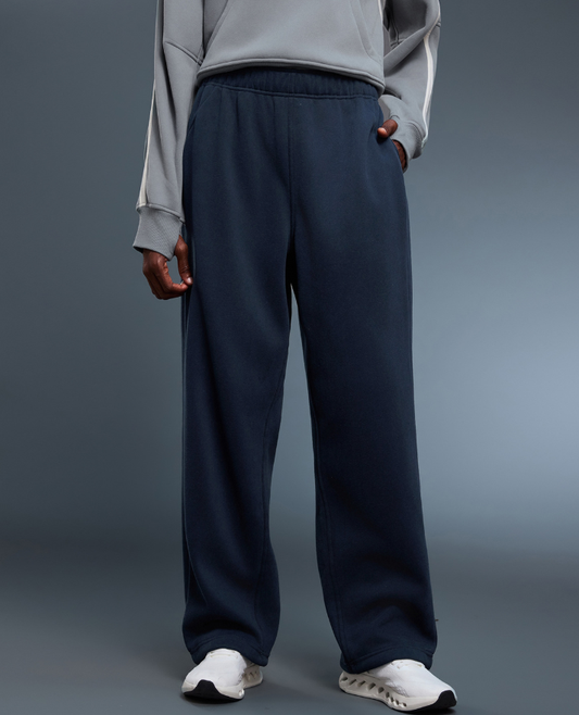 Casual Pants Autumn Winter Loose Straight Sports Trousers Women Warm Drawstring Ankle Tied Sweatpants
