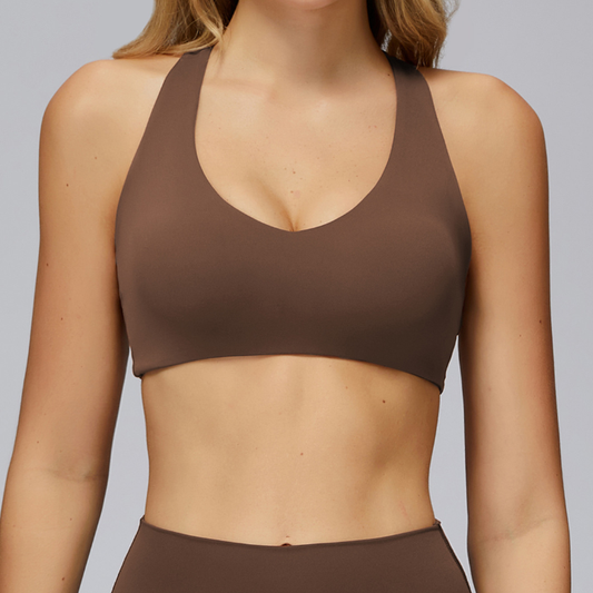 Brushed Yoga Bra Outdoor H Shaped Beauty Back Workout Clothes Women Running Tight Casual Sports Underwear