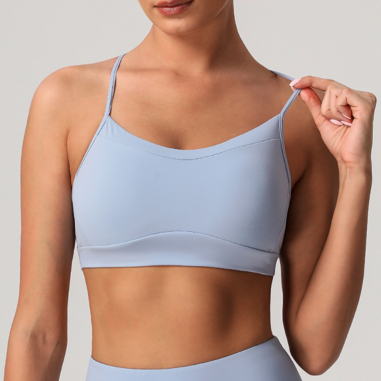 Nude Feel Quick Drying Push up Beauty Back Yoga Bra Shockproof Sports Underwear Running Workout Vest Detachable with Pad