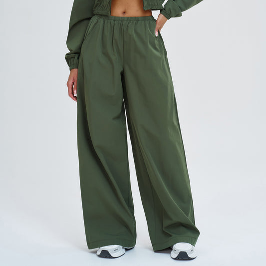 Sun Protection Sports Pants Loose Wide Leg Pocket Sports Pants Outdoor Biking Mountain Climbing Women Casual Pants