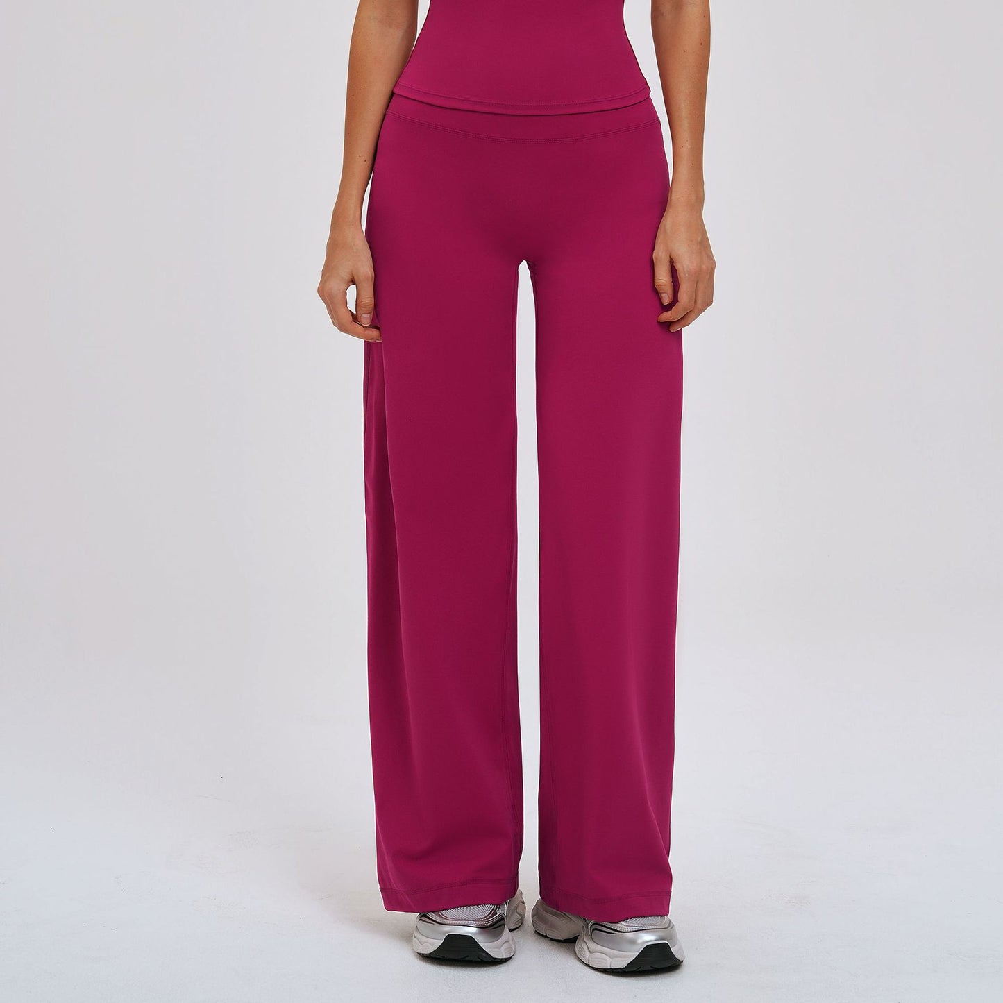 Women Slimming Trousers Loose Wide Leg Casual Trousers Outdoor Running Sports Wide Leg Pants