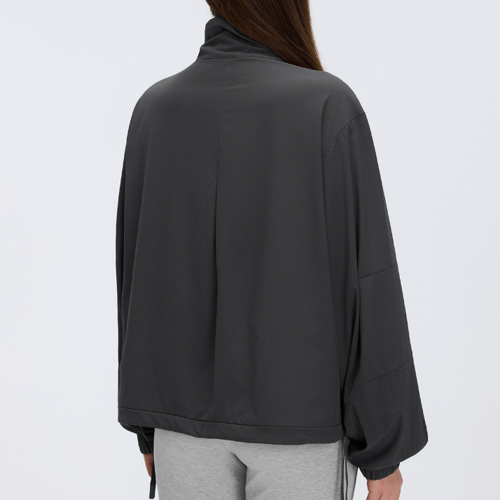 Spring Sports Casual Stand Collar Coat Women Loose All Match Long Sleeved Sports Workout Clothes Top