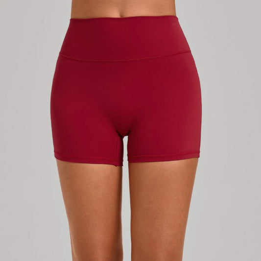 Tight Yoga Shorts Women High Waist Belly Contracting Fitness Pants Hip Lifting Running Exercise Shorts