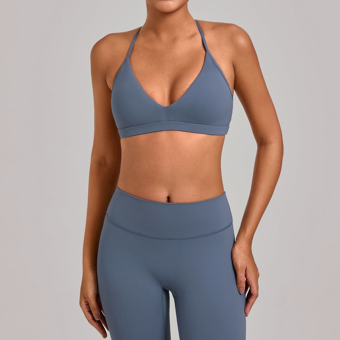 Autumn Sand Adjustable Yoga Bra Hollow Out Cutout out Beauty Back All Match Underwear Fitness Running Sports Bra