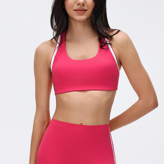 Sports Underwear Women High Strength Support Push up Anti Sagging Bra Running Beauty Back Workout Yoga Vest