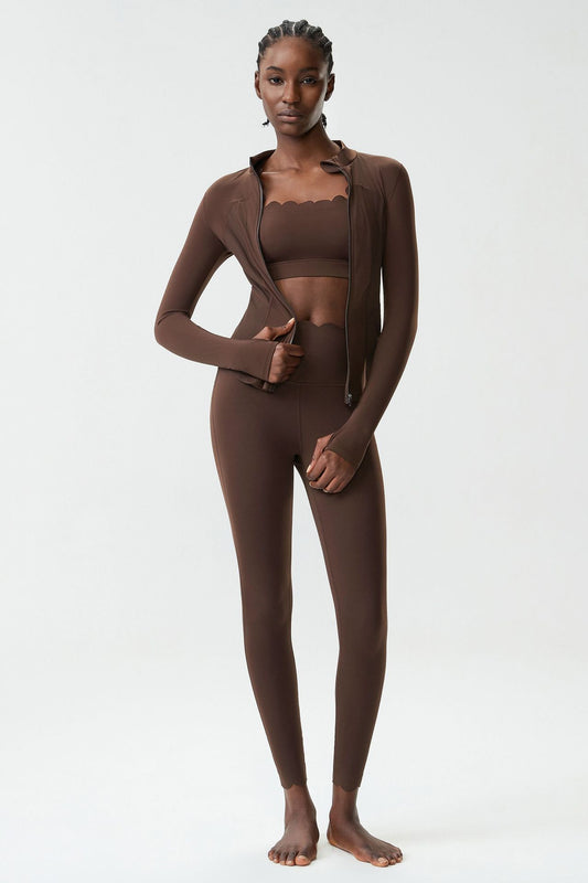 Yoga Clothes Women Stretch Quick Drying Sports Workout Clothes Three Piece Sets