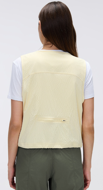 Casual All Match round Neck Vest Women Quick Drying Breathable Sleeveless Top Short Zipped Sports Coat