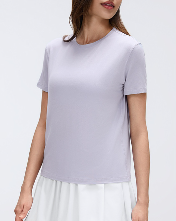 Yoga Short Sleeve Women Summer Casual round Neck Exercise T shirt Top Quick Drying Running Fitness Clothes