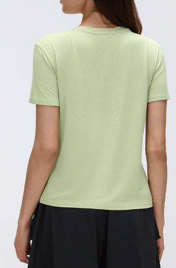 Yoga Short Sleeve Women Summer Casual round Neck Exercise T shirt Top Quick Drying Running Fitness Clothes